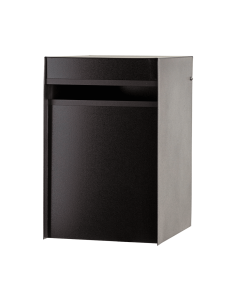 Designer Back Opening Letterbox - Black